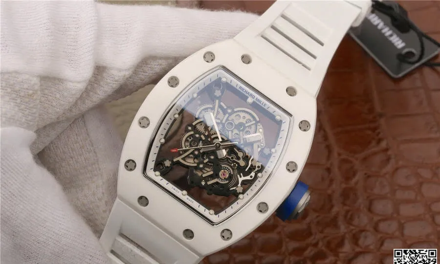 Richard Mille RM055 KV Factory 1:1 Best Edition Replica Watch White Case