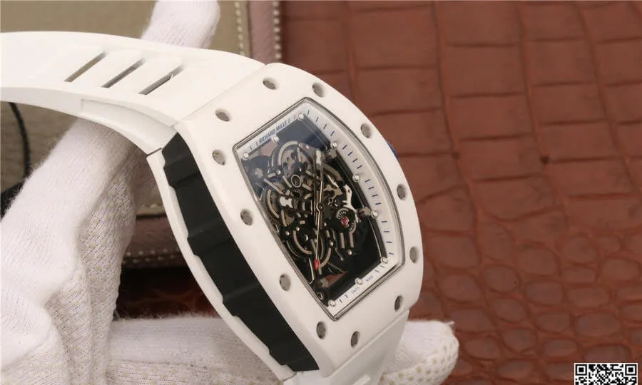 Richard Mille RM055 KV Factory 1:1 Best Edition Replica Watch White Case