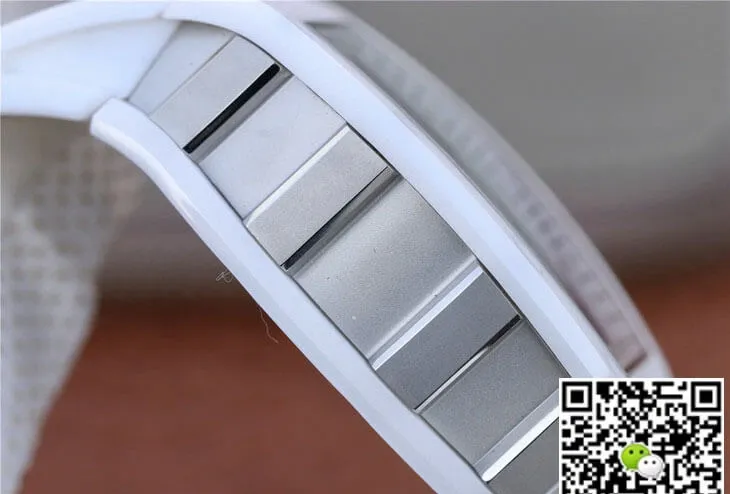 Richard Mille RM055 KV Factory 1:1 Best Edition Replica Watch White Skeleton Dial