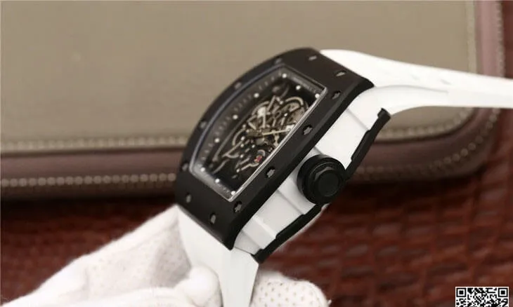 Richard Mille RM055 KV Factory 1:1 Best Edition Replica Watch White Strap