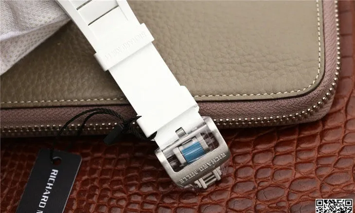 Richard Mille RM055 KV Factory 1:1 Best Edition Replica Watch White Strap