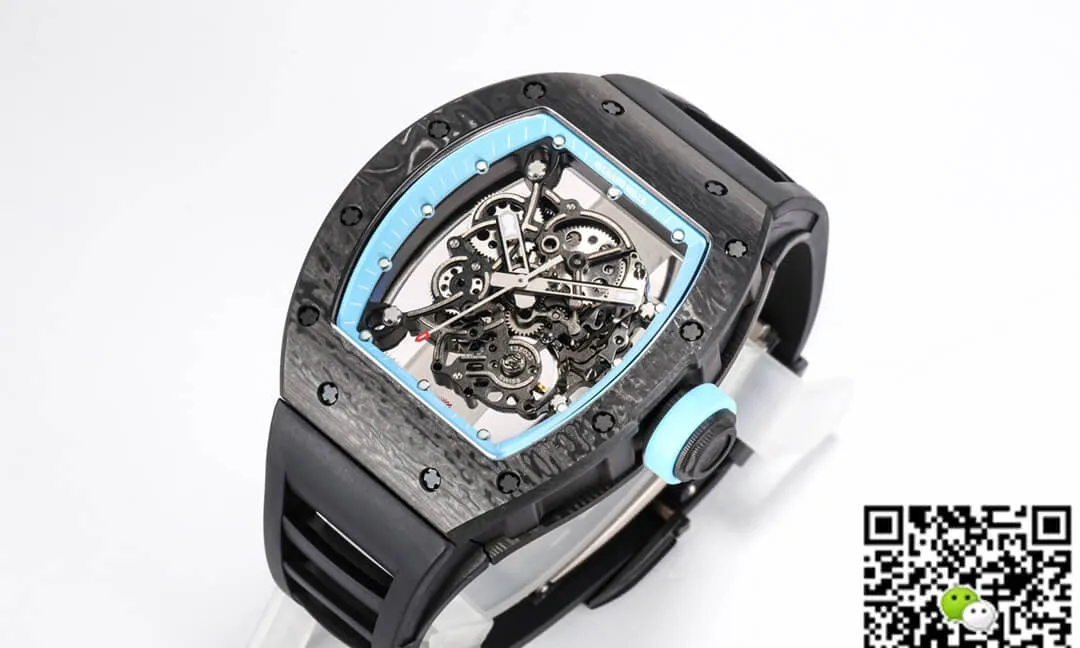 Richard Mille RM055 NTPT BBR Factory 1:1 Best Edition Replica Watch Rubber Strap