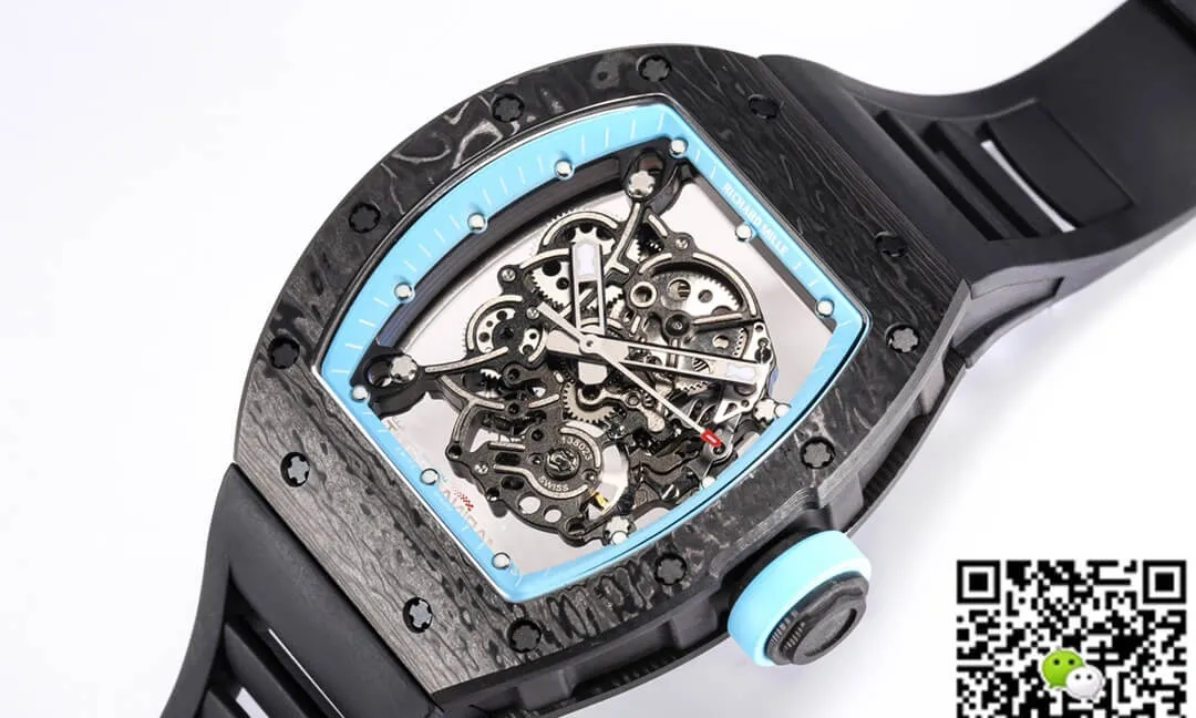 Richard Mille RM055 NTPT BBR Factory 1:1 Best Edition Replica Watch Rubber Strap