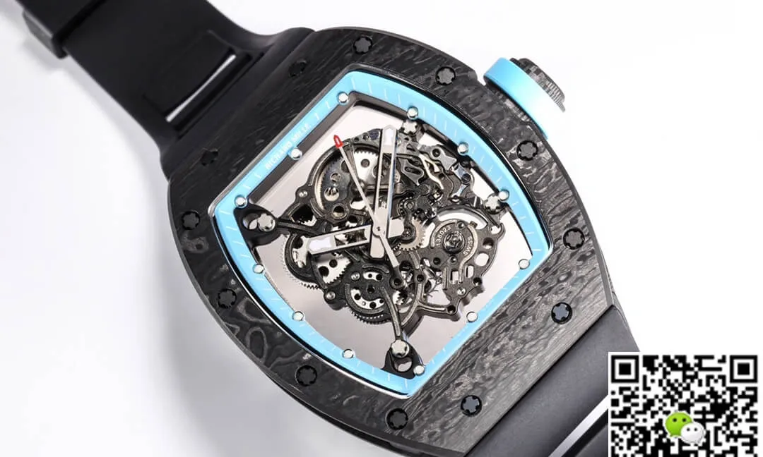 Richard Mille RM055 NTPT BBR Factory 1:1 Best Edition Replica Watch Rubber Strap
