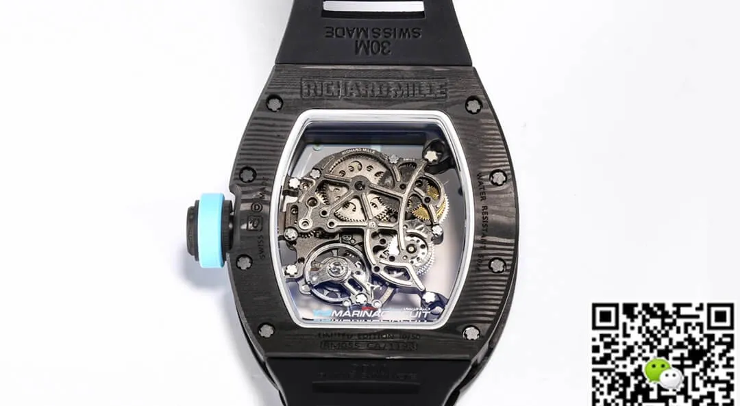 Richard Mille RM055 NTPT BBR Factory 1:1 Best Edition Replica Watch Rubber Strap