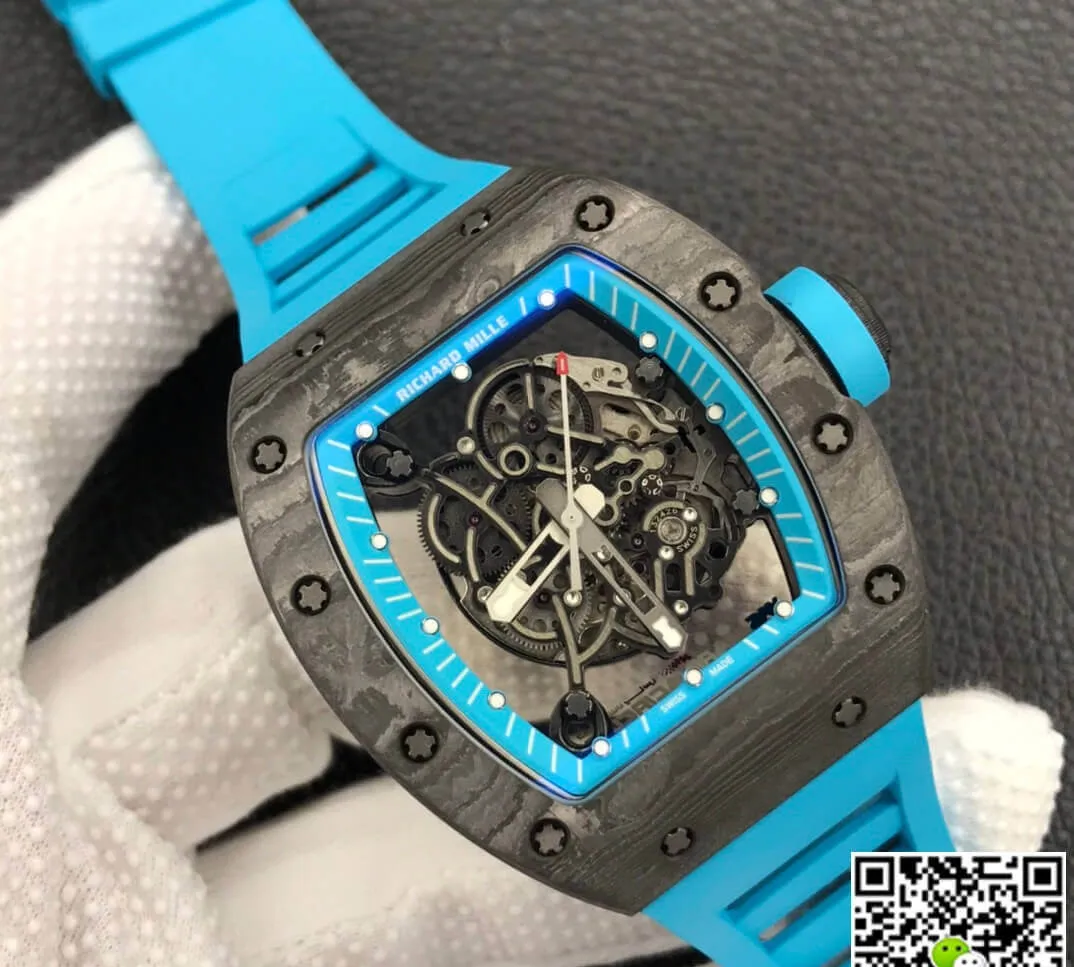 Richard Mille RM055 ZF Factory 1:1 Best Edition Replica Watch Blue Strap