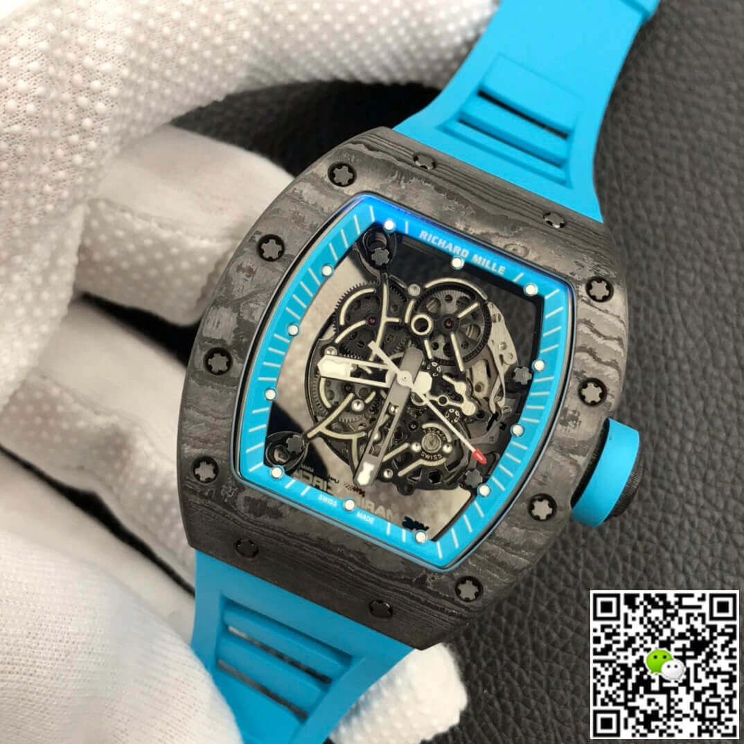Richard Mille RM055 ZF Factory 1:1 Best Edition Replica Watch Blue Strap