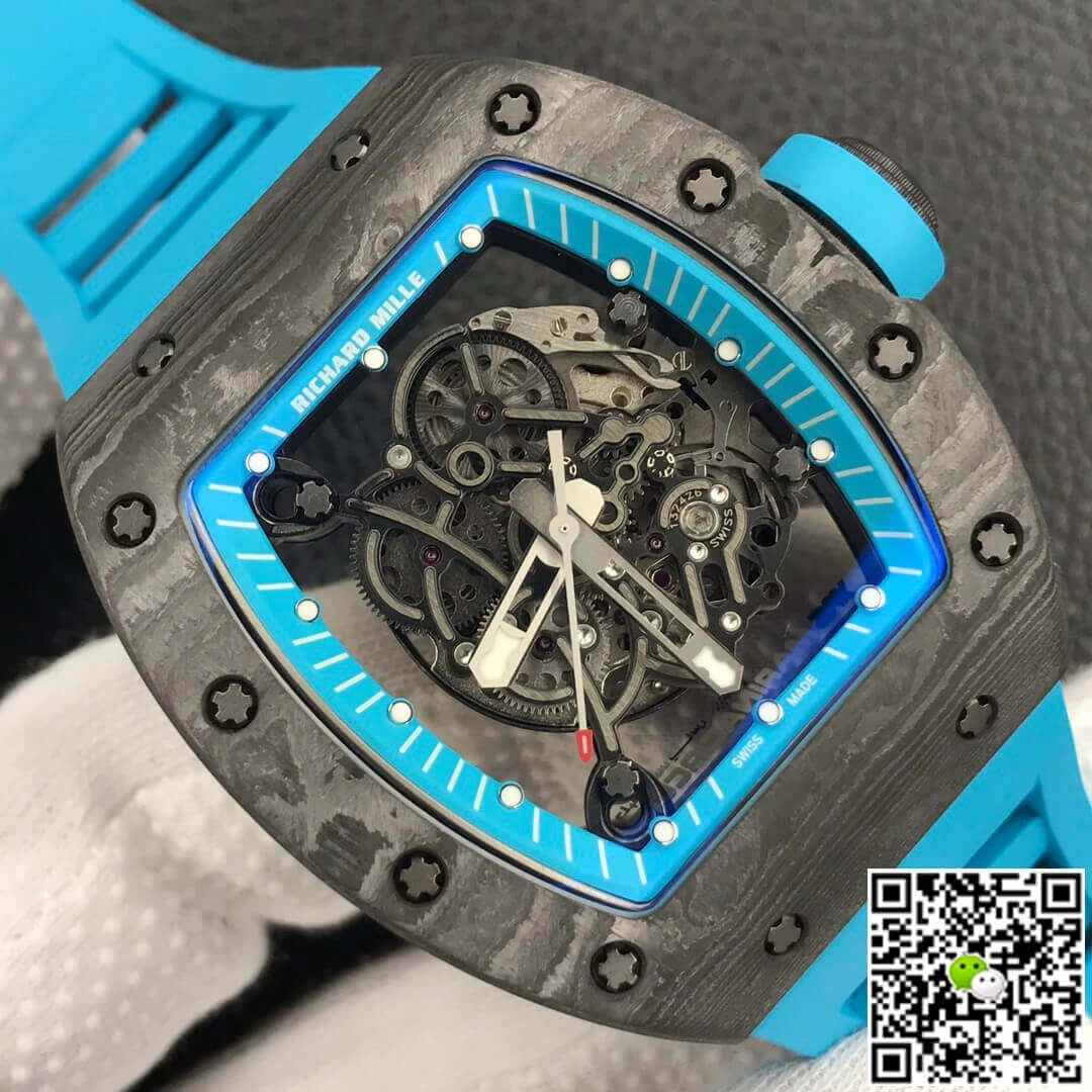 Richard Mille RM055 ZF Factory 1:1 Best Edition Replica Watch Blue Strap