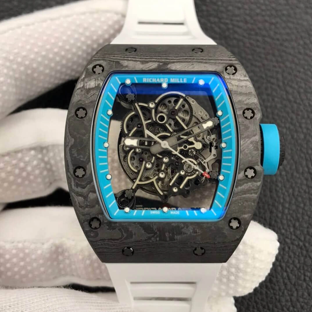 Richard Mille RM055 ZF Factory 1:1 Best Edition Replica Watch Carbon Fiber