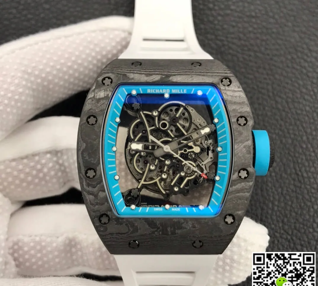 Richard Mille RM055 ZF Factory 1:1 Best Edition Replica Watch Carbon Fiber