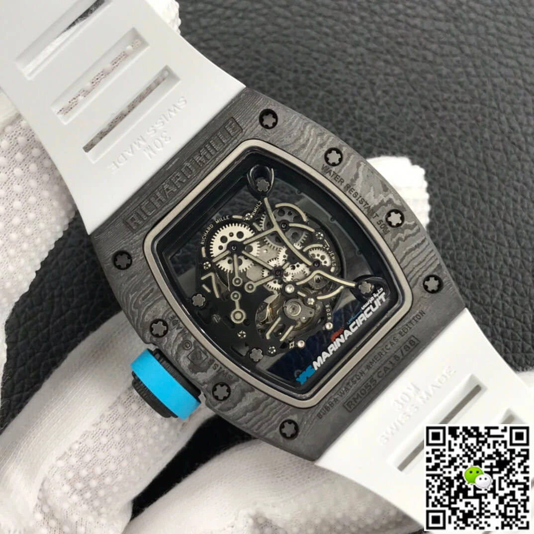 Richard Mille RM055 ZF Factory 1:1 Best Edition Replica Watch Carbon Fiber