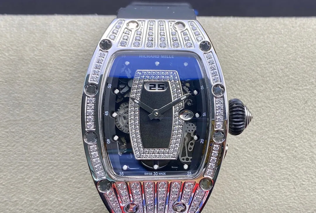 Richard Mille RM07-01 RM Factory 1:1 Best Edition Replica Watch Black Strap