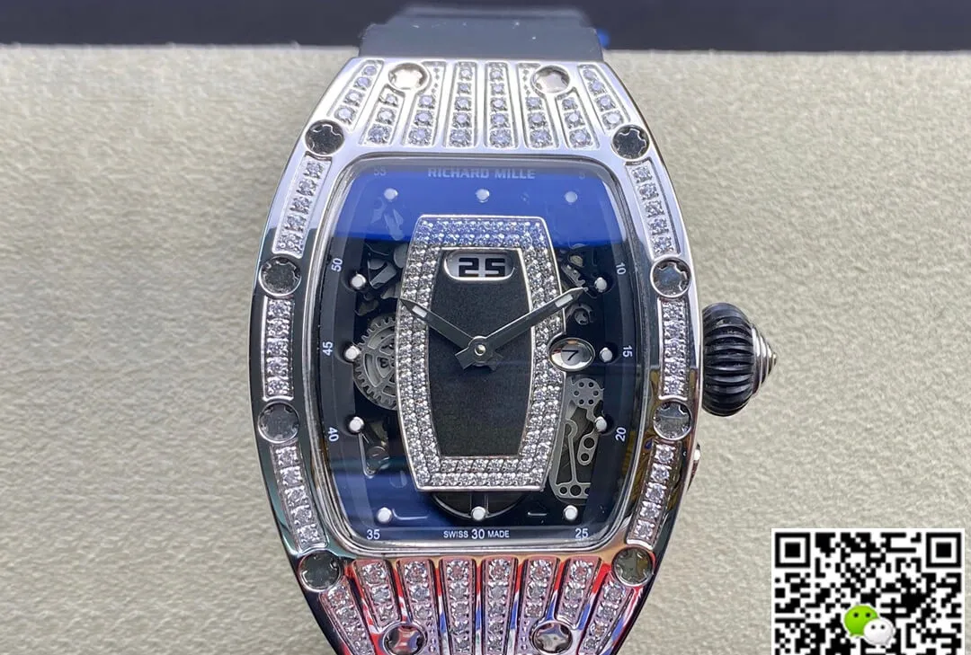 Richard Mille RM07-01 RM Factory 1:1 Best Edition Replica Watch Black Strap