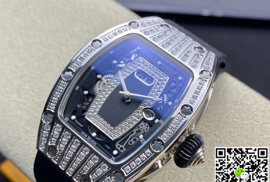 Richard Mille RM07-01 RM Factory 1:1 Best Edition Replica Watch Black Strap