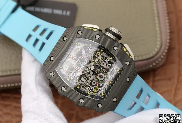 Richard Mille RM11-03 KV Factory 1:1 Best Edition Replica Watch Blue Strap
