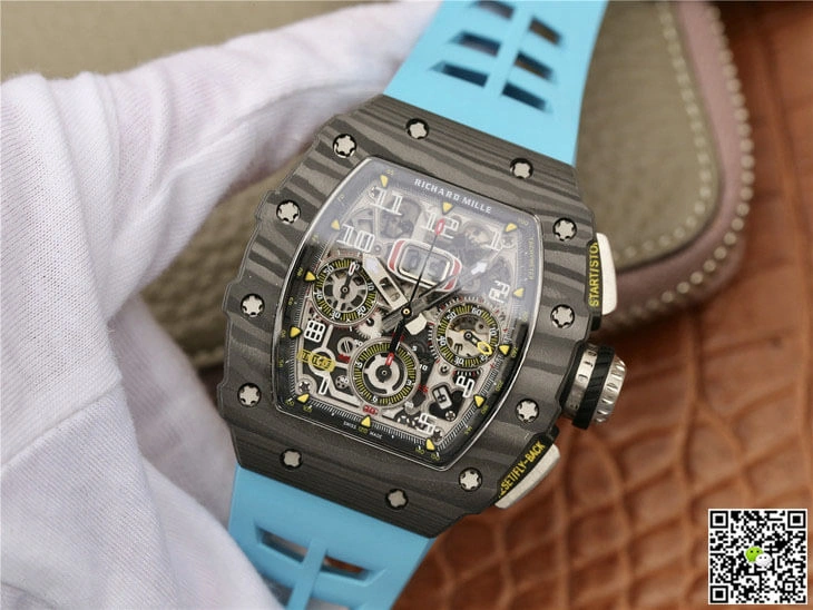 Richard Mille RM11-03 KV Factory 1:1 Best Edition Replica Watch Blue Strap