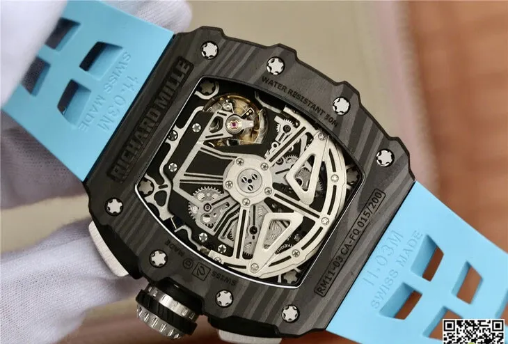Richard Mille RM11-03 KV Factory 1:1 Best Edition Replica Watch Blue Strap