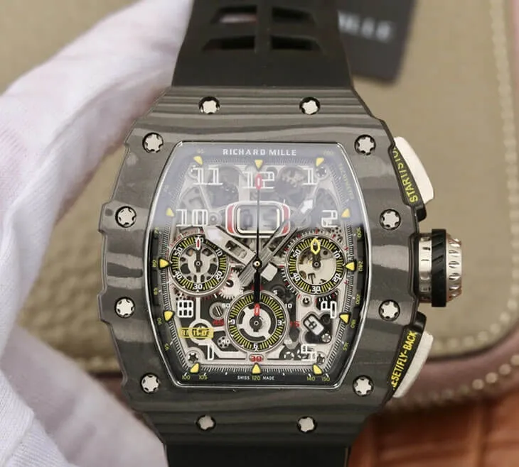 Richard Mille RM11-03 KV Factory 1:1 Best Edition Replica Watch Carbon Fiber