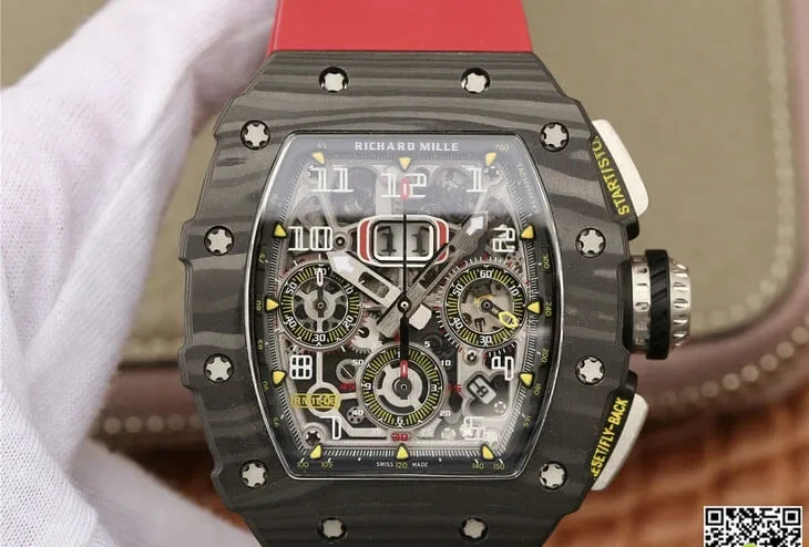 Richard Mille RM11-03 KV Factory 1:1 Best Edition Replica Watch Carbon Fiber