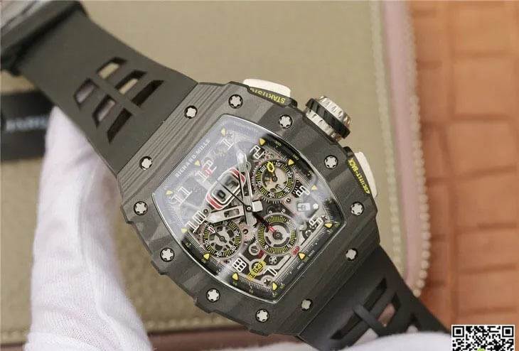 Richard Mille RM11-03 KV Factory 1:1 Best Edition Replica Watch Carbon Fiber