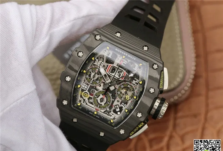Richard Mille RM11-03 KV Factory 1:1 Best Edition Replica Watch Carbon Fiber