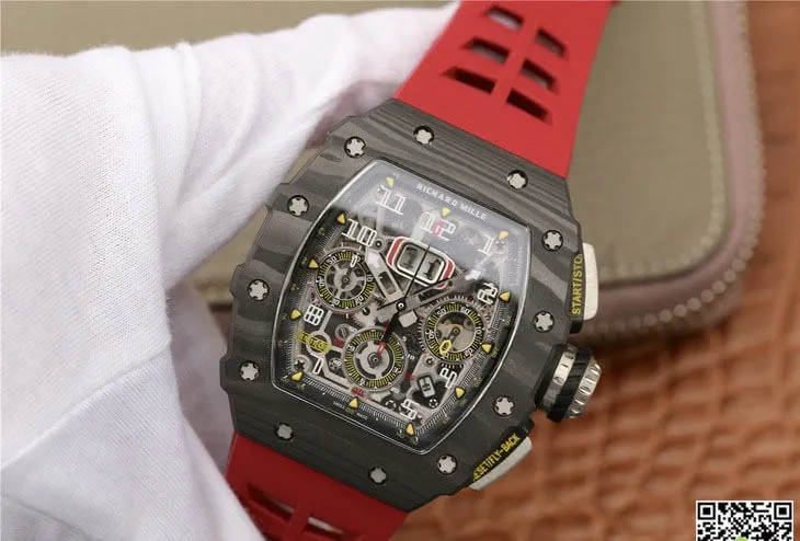 Richard Mille RM11-03 KV Factory 1:1 Best Edition Replica Watch Carbon Fiber