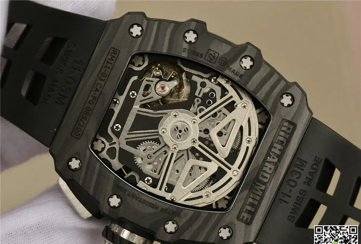 Richard Mille RM11-03 KV Factory 1:1 Best Edition Replica Watch Carbon Fiber
