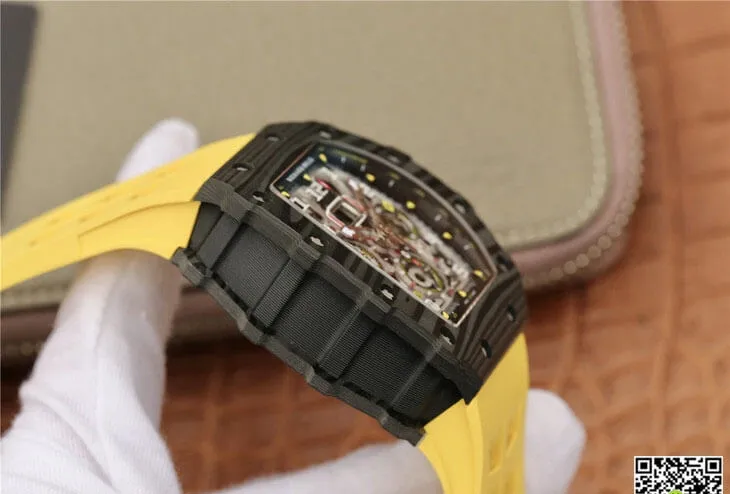 Richard Mille RM11-03 KV Factory 1:1 Best Edition Replica Watch Yellow Strap