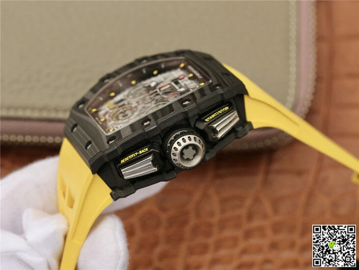 Richard Mille RM11-03 KV Factory 1:1 Best Edition Replica Watch Yellow Strap
