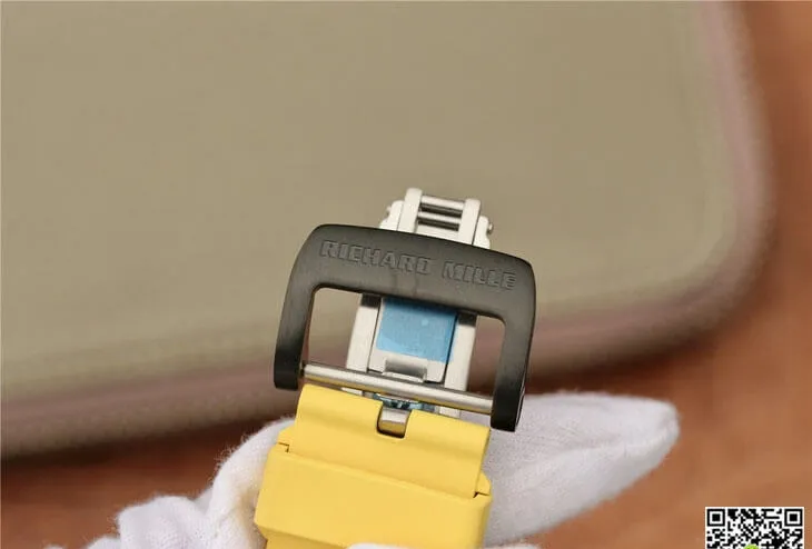 Richard Mille RM11-03 KV Factory 1:1 Best Edition Replica Watch Yellow Strap