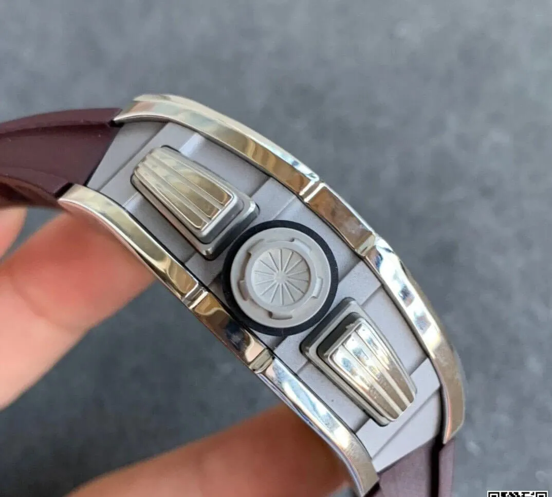 Richard Mille RM11 KV Factory 1:1 Best Edition Replica Watch Brown Rubber Strap