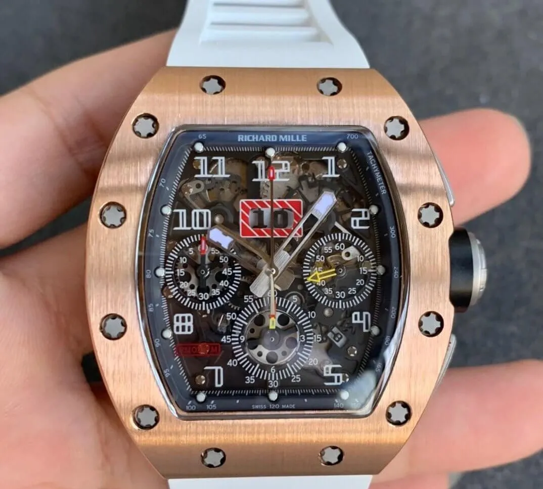 Richard Mille RM11 KV Factory 1:1 Best Edition Replica Watch Rubber Strap