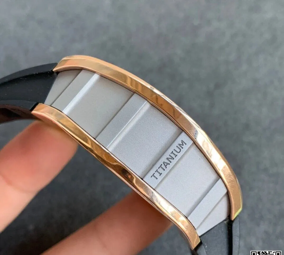 Richard Mille RM11 KV Factory 1:1 Best Edition Replica Watch Rubber Strap