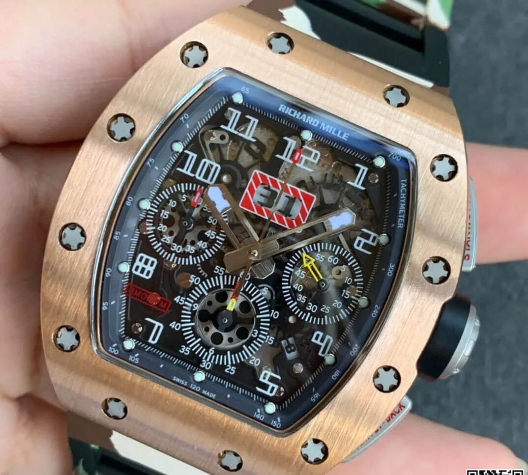 Richard Mille RM11 KV Factory 1:1 Best Edition Replica Watch Titanium Case