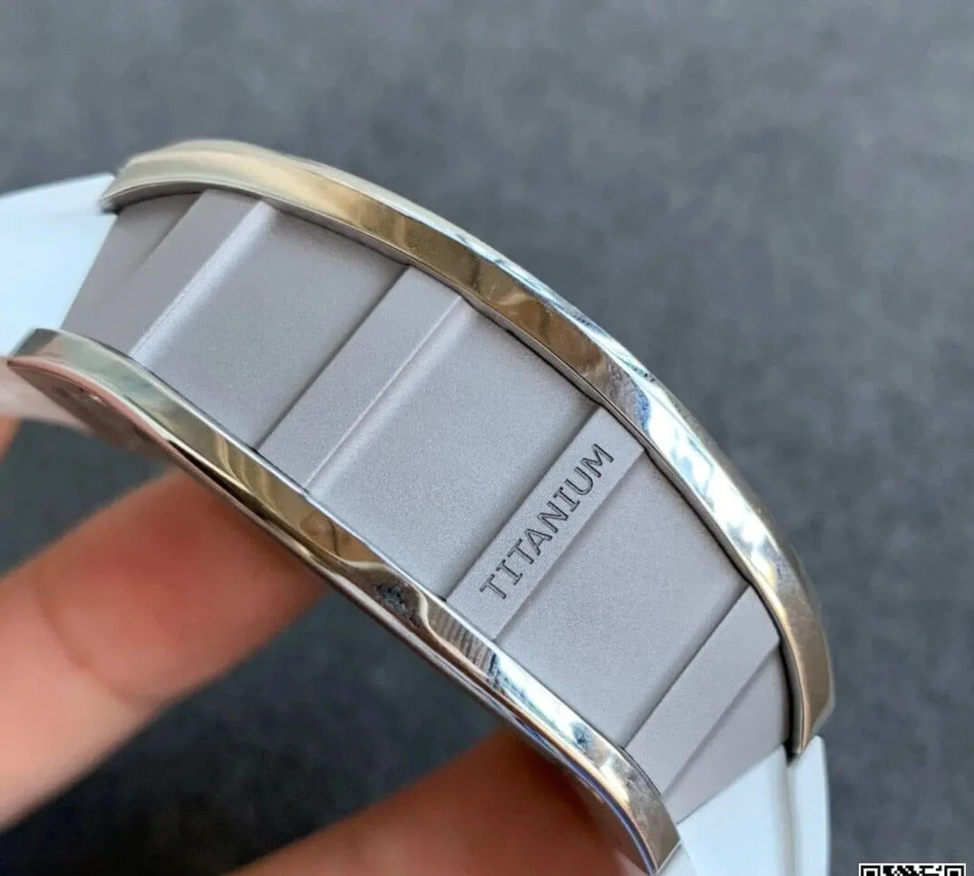 Richard Mille RM11 KV Factory 1:1 Best Edition Replica Watch White Strap