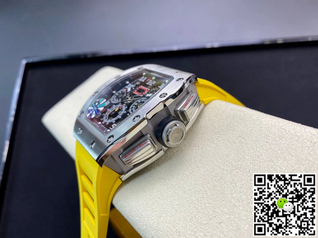 Richard Mille RM11 KV Factory 1:1 Best Edition Replica Watch Yellow Strap