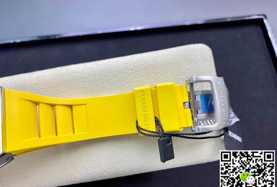 Richard Mille RM11 KV Factory 1:1 Best Edition Replica Watch Yellow Strap