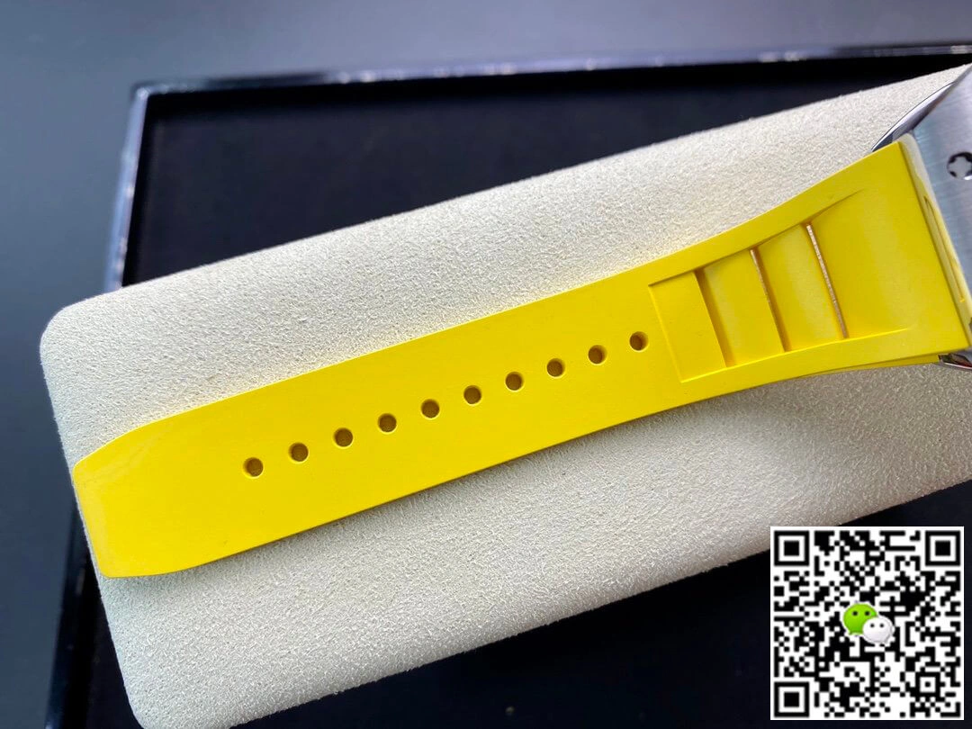 Richard Mille RM11 KV Factory 1:1 Best Edition Replica Watch Yellow Strap