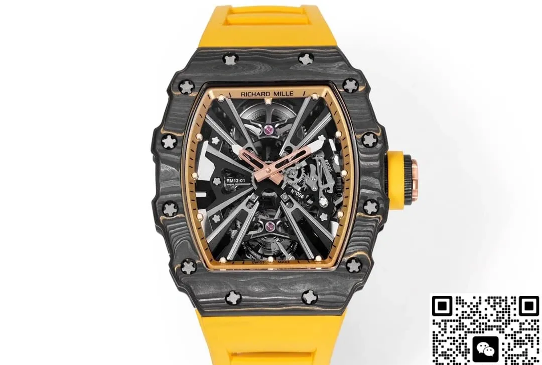 Richard Mille RM12-01 carbon fiber case 1:1 Best Edition Replica Watch
