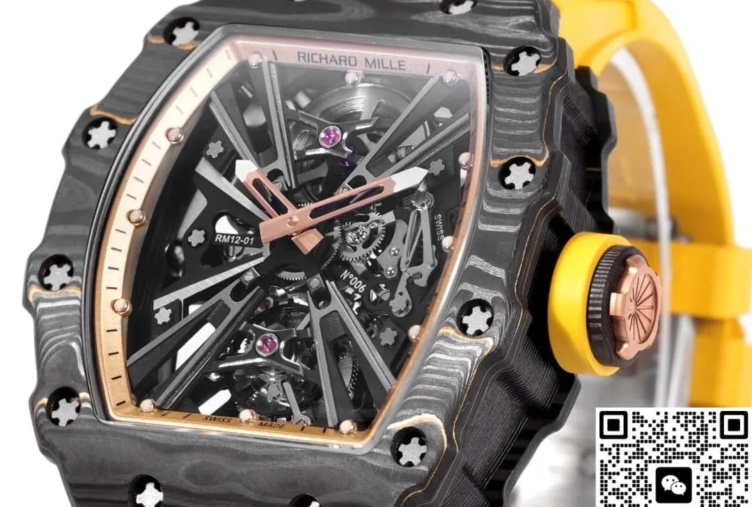 Richard Mille RM12-01 carbon fiber case 1:1 Best Edition Replica Watch