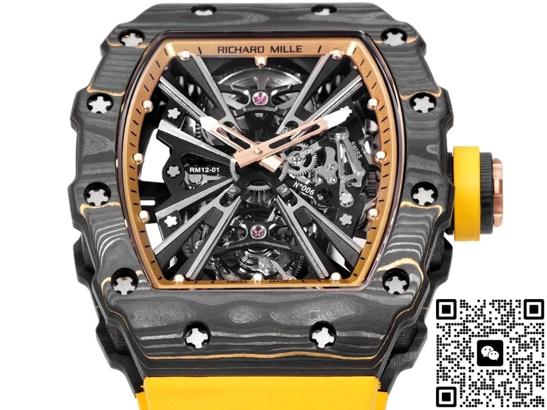 Richard Mille RM12-01 carbon fiber case 1:1 Best Edition Replica Watch