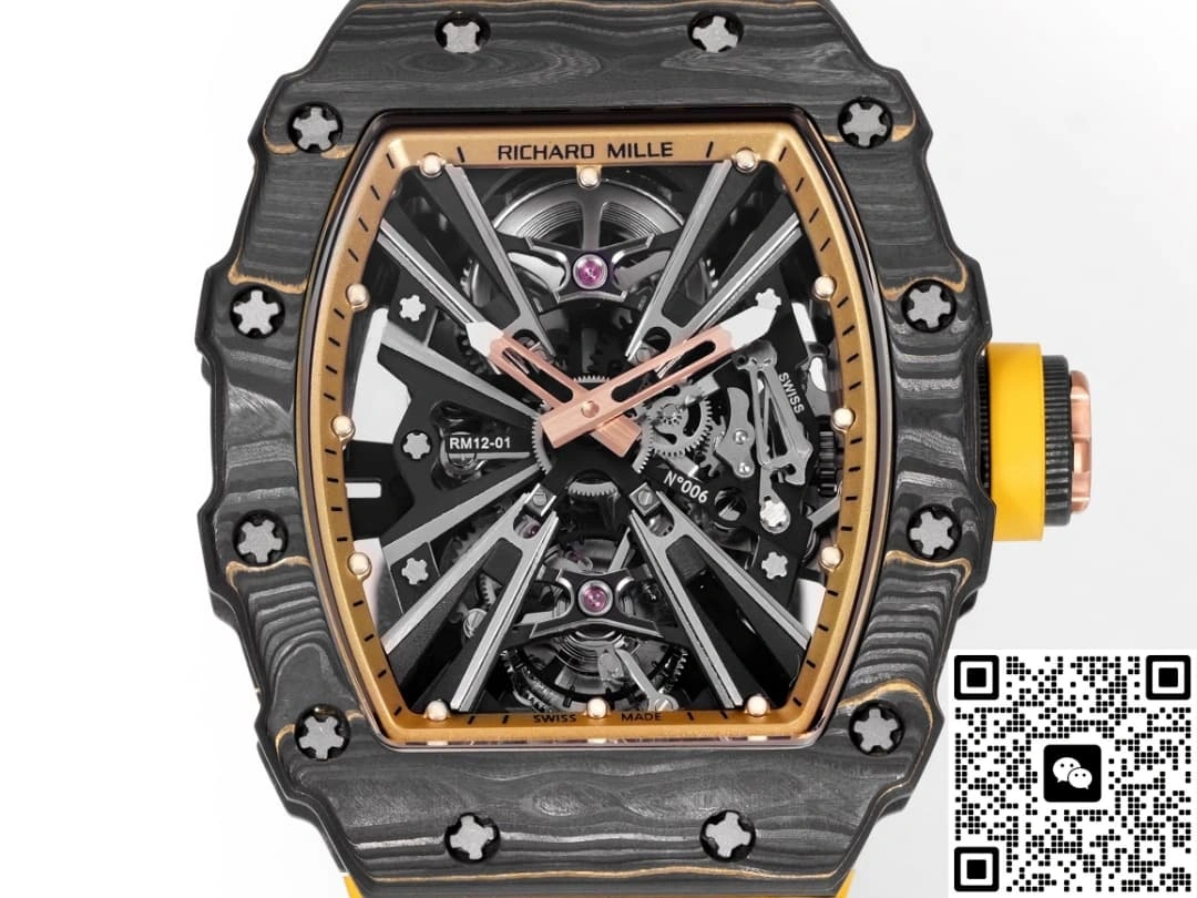 Richard Mille RM12-01 carbon fiber case 1:1 Best Edition Replica Watch