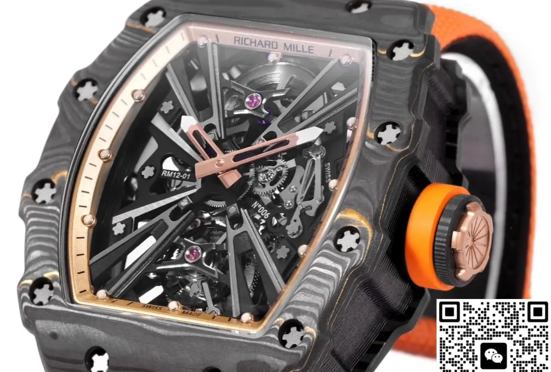 Richard Mille RM12-01 fabric strap 1:1 Best Edition Replica Watch