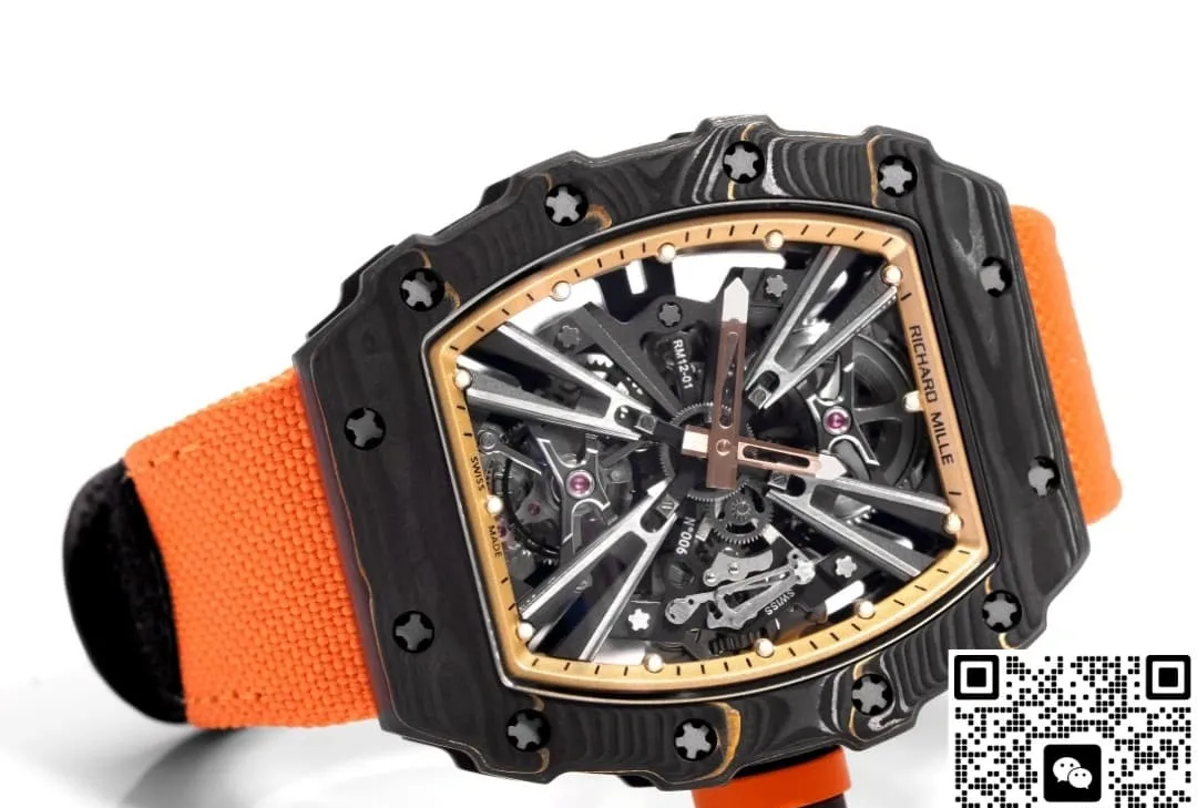 Richard Mille RM12-01 fabric strap 1:1 Best Edition Replica Watch