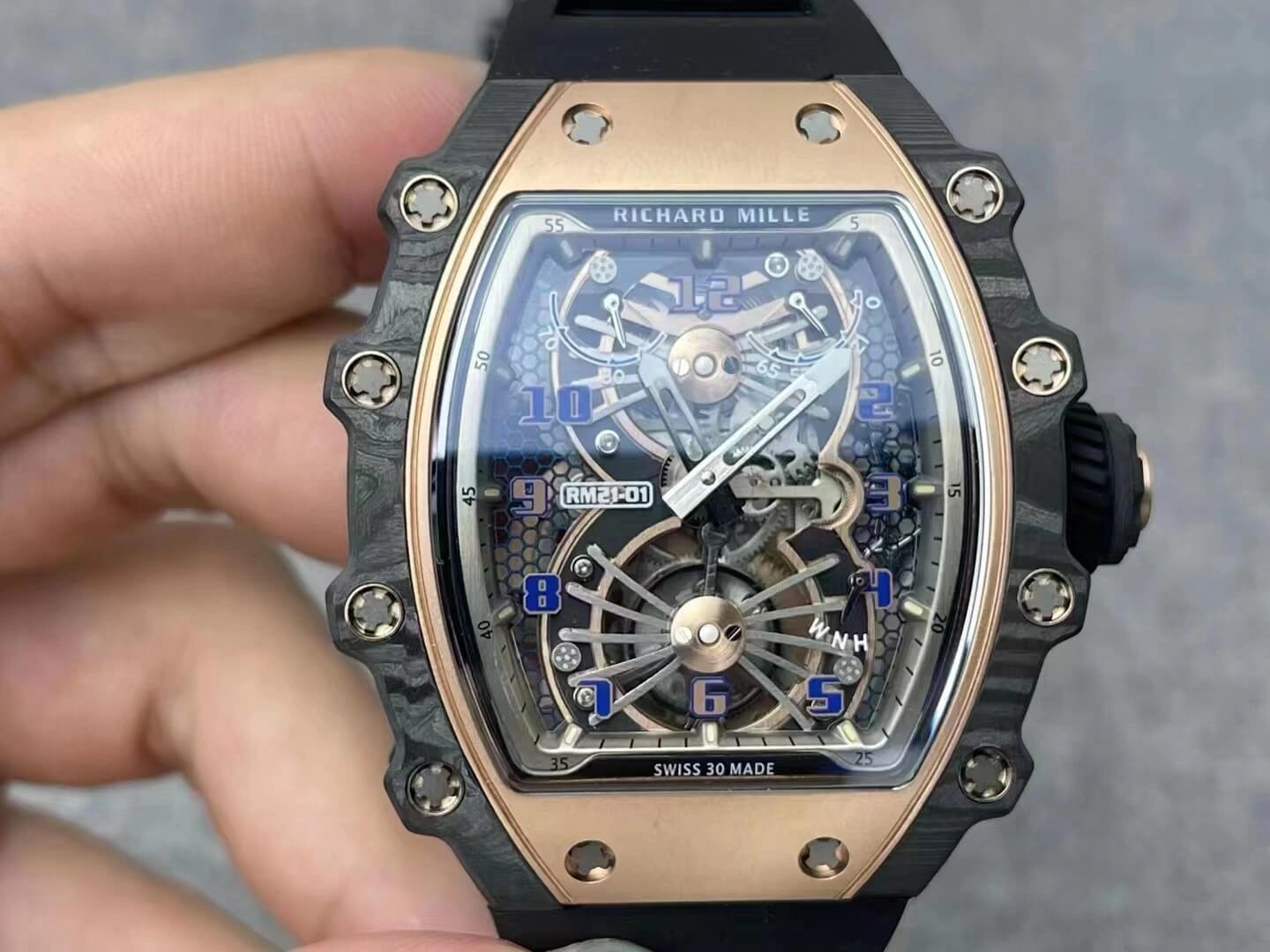 Richard Mille RM21-01 RM Factory 1:1 Best Edition Replica Watch Skeleton Dial