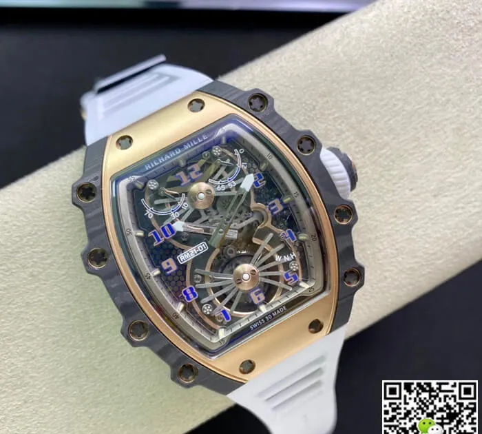 Richard Mille RM21-01 RM Factory 1:1 Best Edition Replica Watch White Strap