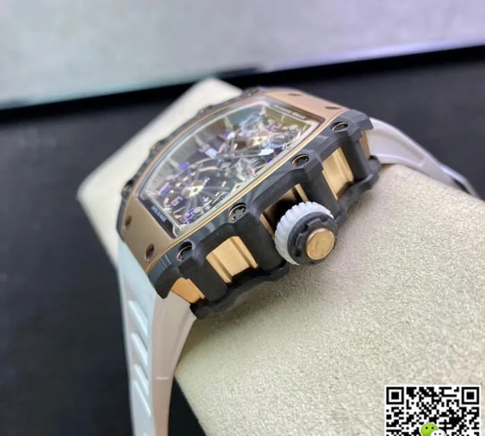 Richard Mille RM21-01 RM Factory 1:1 Best Edition Replica Watch White Strap