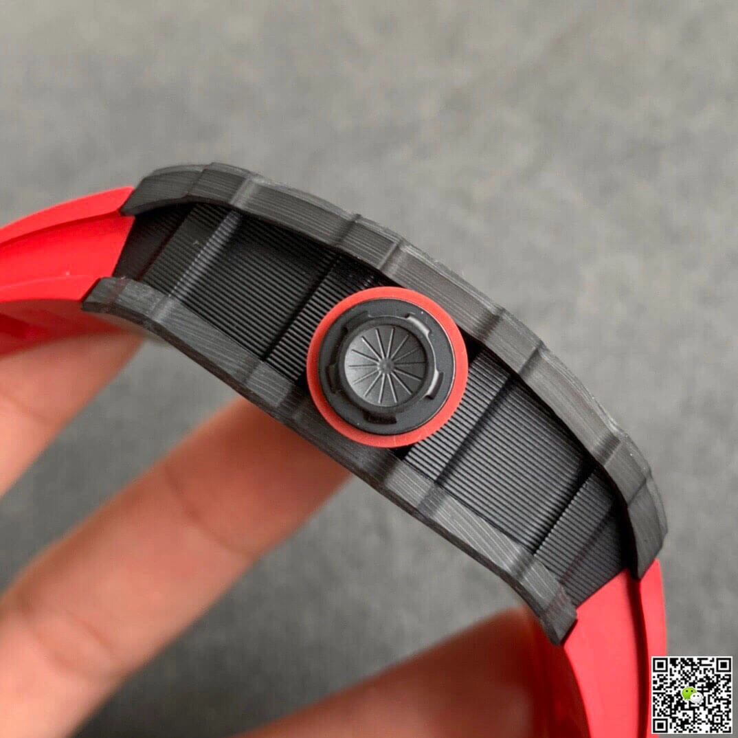 Richard Mille RM35-01 KV Factory 1:1 Best Edition Replica Watch Red Rubber Strap