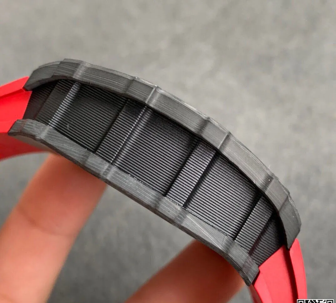 Richard Mille RM35-01 KV Factory 1:1 Best Edition Replica Watch Red Rubber Strap