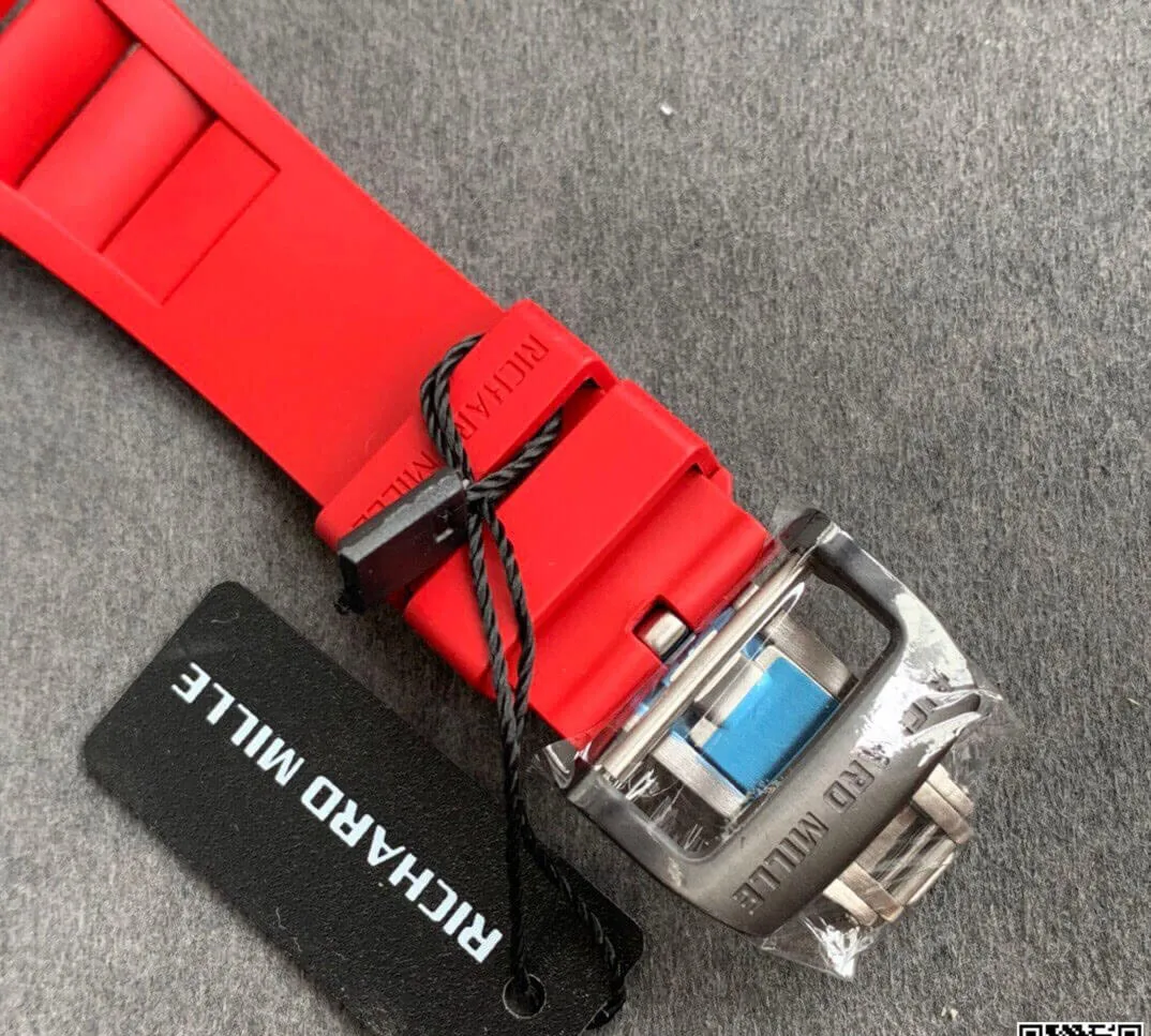 Richard Mille RM35-01 KV Factory 1:1 Best Edition Replica Watch Red Rubber Strap